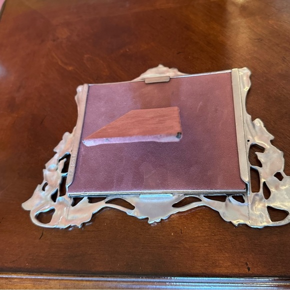 Vintage Seagull Pewter Frame Lattice & Floral Wedding Gift Photo Size 3.5” x 5” - Picture 8 of 9
